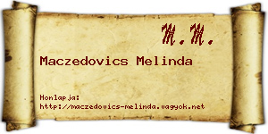 Maczedovics Melinda névjegykártya